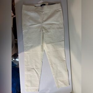 Talbots Ivory Ankle Pants
